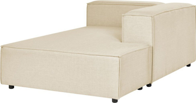 Shezlong APRICA, faux linen, stil modern, bezhë