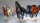 Set mozaik diamanti Norimpex Horses, 40x80 cm, shumëngjyrësh