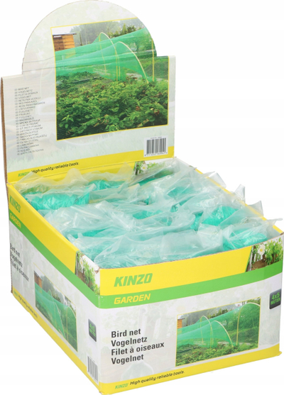 Rrjetë kundër zogjve Kinzo Garden, 4m x 5m, rezistente ndaj motit, jeshile