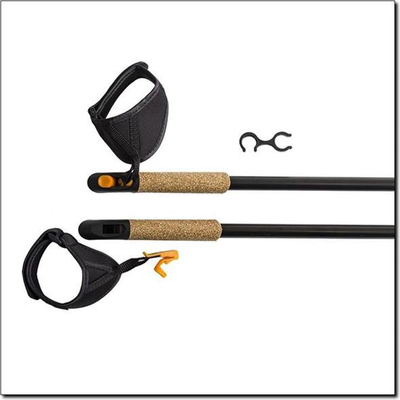 Shkopinj Nordic Walking Nils Extreme NW603, teleskopik, sistem anti-shock, të zinj