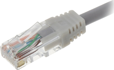Mbrojtës i brendshëm për prizë RJ45, plastik, gri