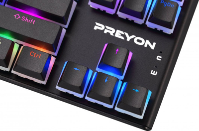 Tastierë Preyon Red Blitz Claw Gateron Red, US, e zezë