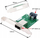 Adaptor USB C në VGA Lindy, video 1080p, i bardhë