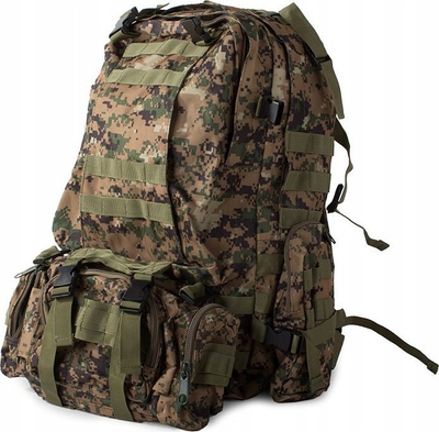 Çantë shpine taktike Shpina Military 48.5L, sistem MOLLE, nuk e merr uji, kamuflazh