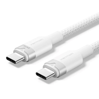 Кабел USB C во USB C Vention, 1m, 5A 240W, црн