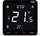 Termostat dhome Tech Controller ST-297V3, montim i fshehtë, panel xhami 3 mm, i zi