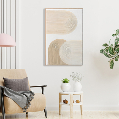 Pikturë muri 80x3,5x120Hcm (HM4536), bezhë/ bardhë