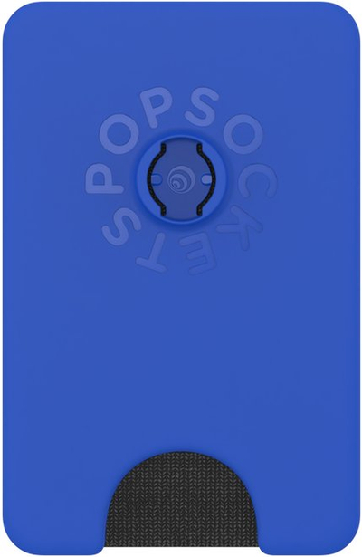 Portofol magnetik për telefon PopSockets Pop Wallet Cobalt për MagSafe, deri 3 karta, me grip