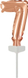 Balonë mini foli numri 7, 7.5 x 12 cm, rose gold
