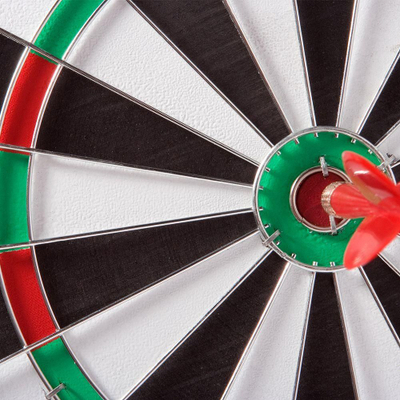 Set shenjestre darts SISAL Dartboard, 36 cm, 6 shigjeta metalike, shumëngjyrëshe
