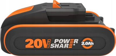 Bateri WORX WA3639 PowerShare, 20V, 2.0Ah Li-ion, me tregues karikimi