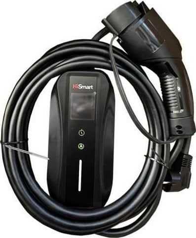Karikues portativ për vetura elektrike Hismart EV200849, 3.5kW, Type 1 Schuko 5m, i zi