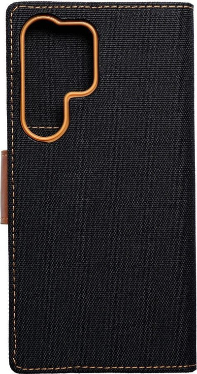 Futrollë telefoni Futera Canvas Book, për Samsung Galaxy S23 Ultra, me mbajtëse dhe xhepa kartash, e zezë