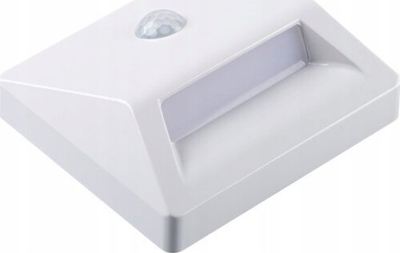 Dritë shkallësh Kanlux Wireless LED, sensor lëvizjeje PIR, me bateri, e bardhë
