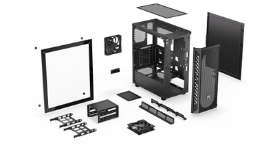 Kuti kompjuteri Endorfy Signum 300 Core EY2A004, ATX, me xham të temperuar, e zezë