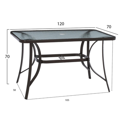 Set kopshti me çadër (HM11801.10), gri/ bezhë