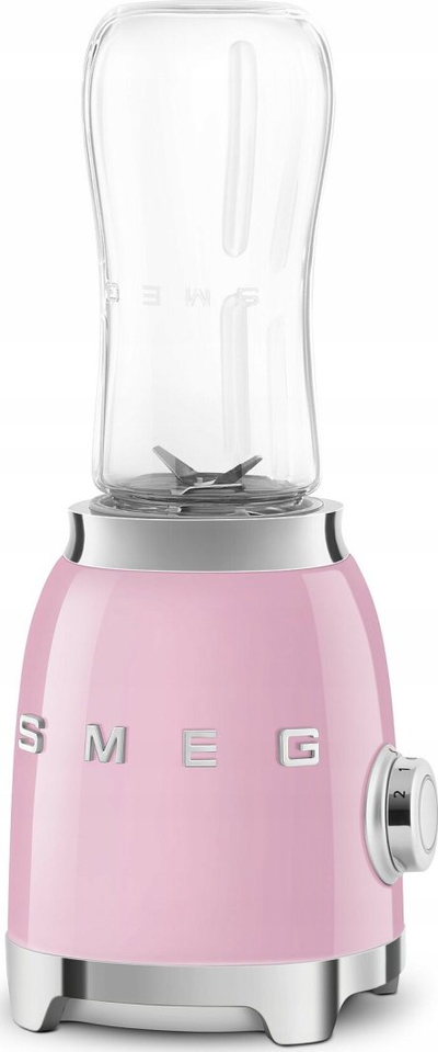 Blender personal Smeg PBF01PKEU, 300W, 600ml, rozë