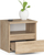 Komodinë nate CLP Small Nightstand For Child, 1 sirtar, dekor lisi Sonoma