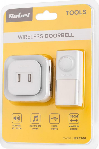 Zile dere me wireless Rebel, 230V, e bardhë