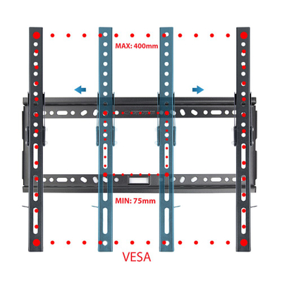 Mbajtëse TV ESPERANZA ERW014, 26-70", 30kg, VESA 400x400, e zezë
