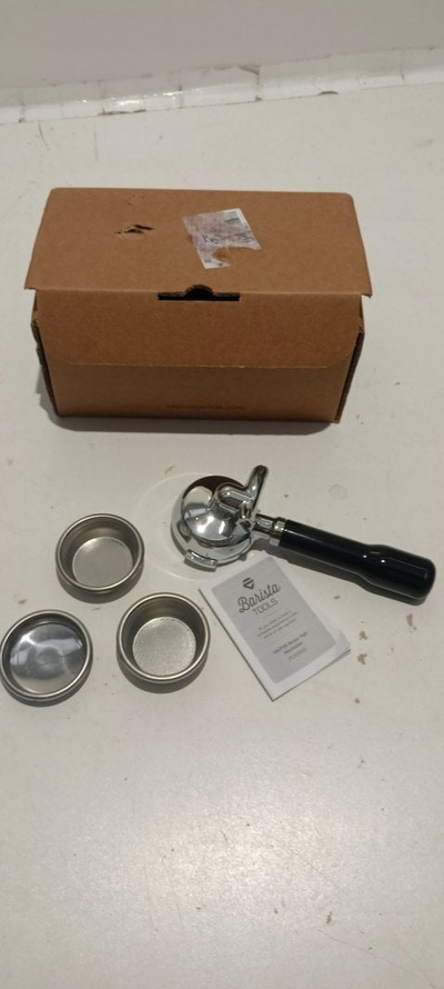Portafilter Lelit PLA586S, 58 mm me 2 dalje, për Mara dhe Giulietta, i zi