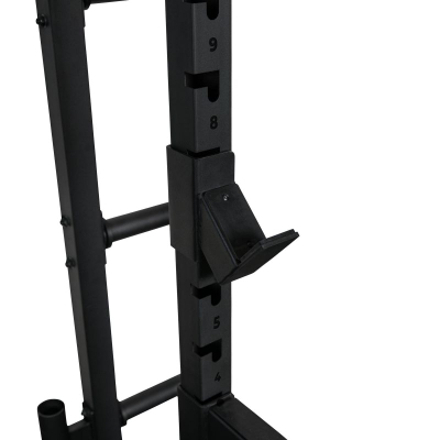 Half rack force VirtuFit HR100, stacion për squat dhe bench, me shufër për pull up, i zi