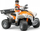 Lodër quad Bruder 63000 me shofer, plastikë, 16 cm, portokalli