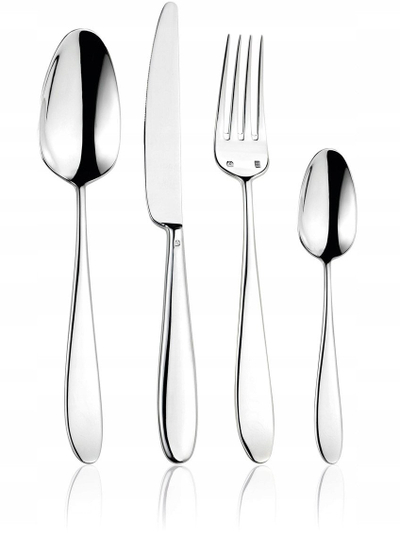 Set takëmesh Eternum Anzo Belgique HoReCa, 24 pjesë, çelik inox, argjendtë