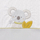 Set çarçafësh Bed Linen Koala, 135 x 100 cm, për kalamaj, gri e hapur
