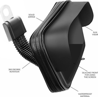 Mbajtëse motoçiklete Harman Kardon GT001126, me mbyllje, e zezë
