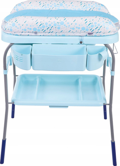 Tavolinë për ndërru bebin Chicco Cuddle &amp; Bubble, me vaskë të ngritur, paloset