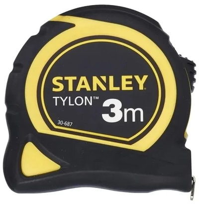 Metër Stanley Tylon 3 m, me kasë të rehatsheme në dorë