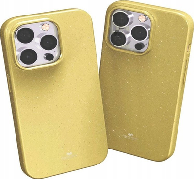 Maskë telefoni Mercury Jelly Case për iPhone 15 Pro 6.1", TPU, ngjyrë gold