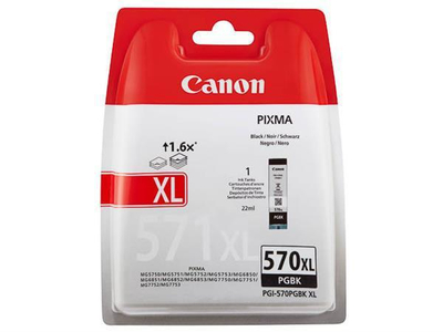 Kasetë boje Canon PGI-570PGBKXL, pigment, kapacitet i lartë, e zezë