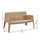 Divan i jashtëm SLEEK HM6366.03, 2 ulëse, polipropilen, cappuccino