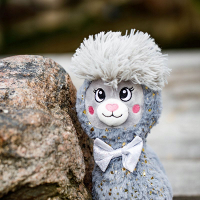 Lodër pelushi INNOGIO Alpaca Soft, 30 cm, gri