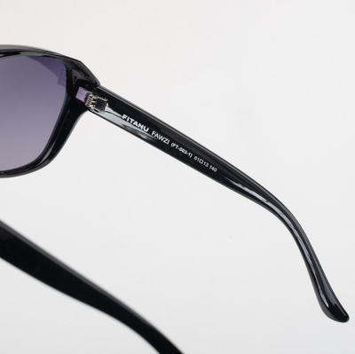 Syze dielli FAWZI Glasses, lente të polarizuara, UV 400, të zeza