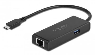 Adaptues rrjeti Delock USB C 3.2 Gen 1, LAN 2.5Gbps, portë USB 3.2, i zi