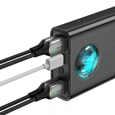 Powerbank Baseus Amblight 30000mAh, 4xUSB, USB-C, 65W (i zi)