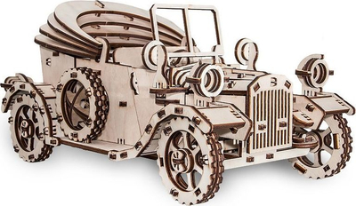 Set modelimi druri EWA Retro Car, 3D, 315 copa, ngjyrë druri natyrale