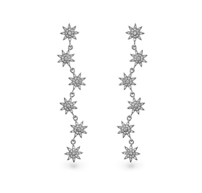 Vathë për femra AGAIN Jewelry Stars AJNS0052, të argjendtë