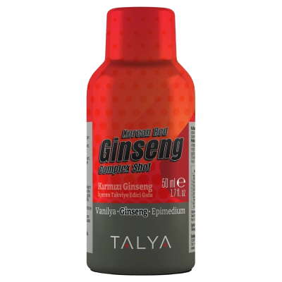 TALYA Herbal Korean Red Ginseng Complex Shot 50ml, 12 shots (1 pako)