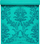 Tapet yoga Gaiam Neo Baroque, 4mm, 173x61cm, ngjyrë turquoise