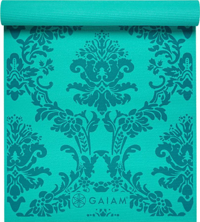 Tapet yoga Gaiam Neo Baroque, 4mm, 173x61cm, ngjyrë turquoise
