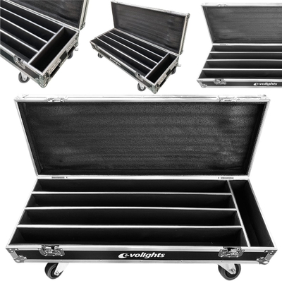 Valixhe transporti Evolights Glaze Bar Case 4in1, për 4 LED bare drite, me rrota, e zezë