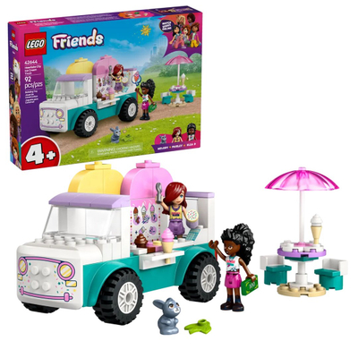 Set LEGO Friends 42644 Ice Cream Van in Heartlake City, furgon akulloresh, për fëmijë