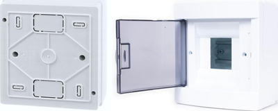Panel elektrik sipërfaqësor Adelid RM-NT-04T, 4 module, i bardhë