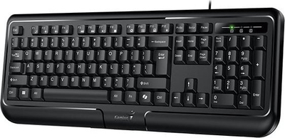 Tastierë Genius KB-118 II Copilot, me kabllo USB, rezistente ndaj ujit, e zezë