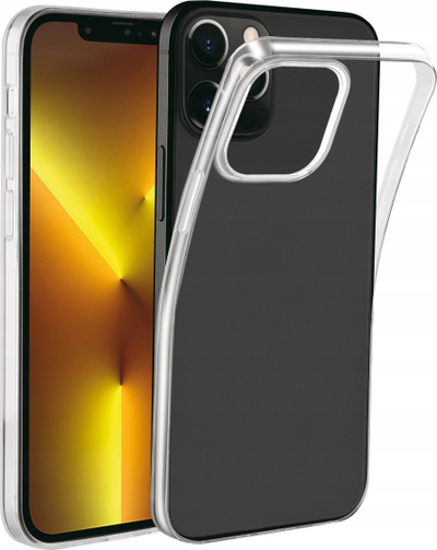 Kapak telefoni Vivanco Super Slim, për iPhone 13 Pro Max, TPU i butë, transparent