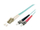 Kabllo optike Equip LC ST, OM3, 2m, e kaltër
